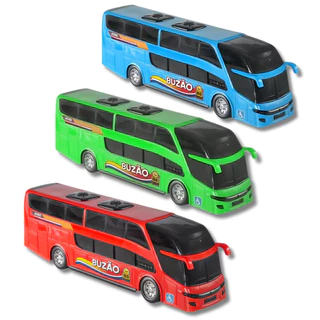 Ônibus De Brinquedo Busão Original 42 cm Dois Andares Roda livre Busão Buzão