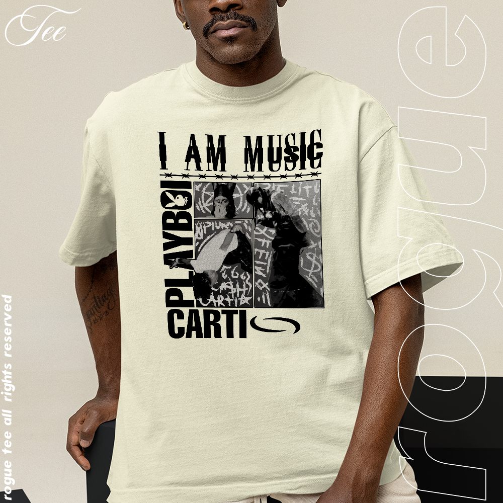 Camiseta Basica e OVERSIZED Playboi Carti I Am Music Novo