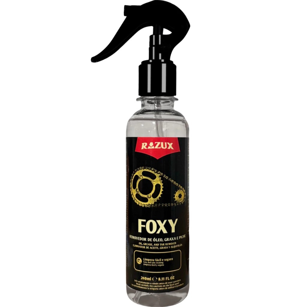 Foxy Limpa Corrente Motor Tira Piche Óleo Graxa Razux 240ml
