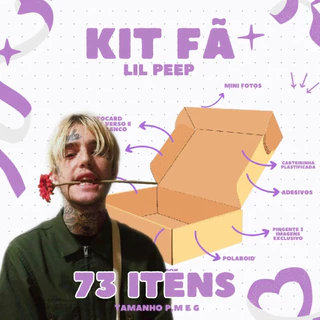 KIT FÃ LIL PEEP [O VIRALIZADO] - ATÉ 73 ITENS - PHOTOCARD • ADESIVOS • CHAVEIRO
