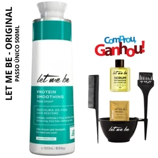 Let Me Be Protein Smoothing Passo Único 500ml + Aplicação Kit + óleo e sache