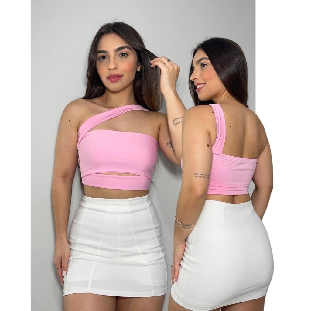 Cropped Niquel Faixa Transversal Moda Gringa 2025 | Shopee Brasil