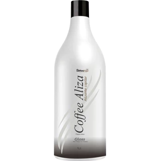 Gloss Passo único coffe café Alisante capilar Bittes Hair cabelo liso e forte 1 litro