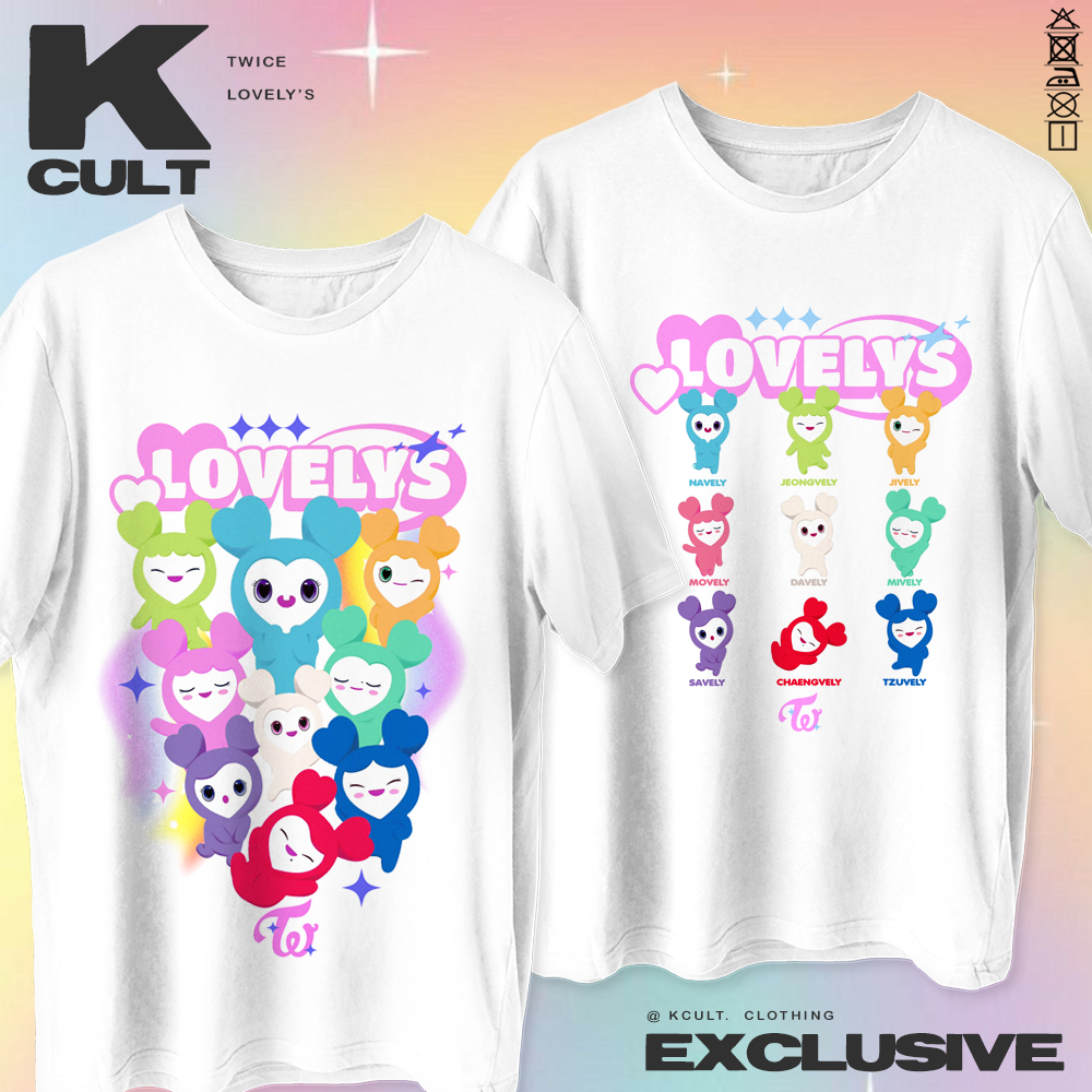 Camiseta Unissex TWICE Lovelys Kawaii KPOP Aesthetic | Shopee Brasil