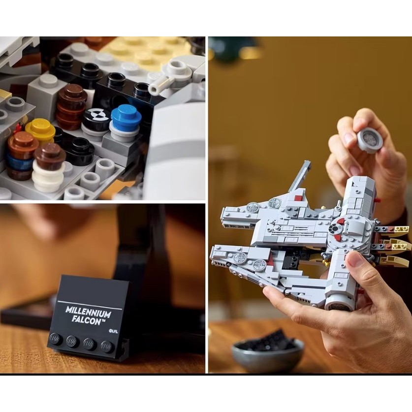Millennium Falcon - Tipo Lego Star Wars 75375 - 921 Pçs - Edição