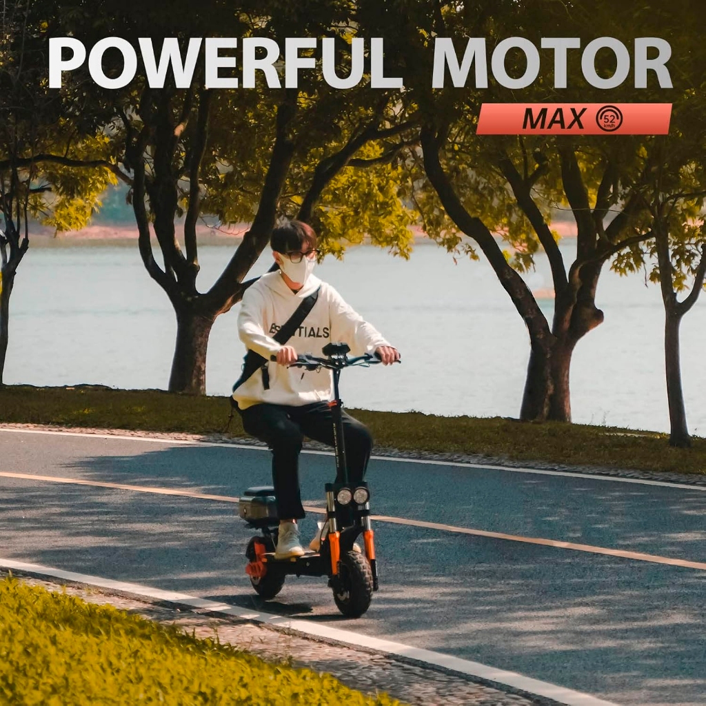 Patinete Elétrico Adulto Scooter com Banco 120kg 52Km/h Off