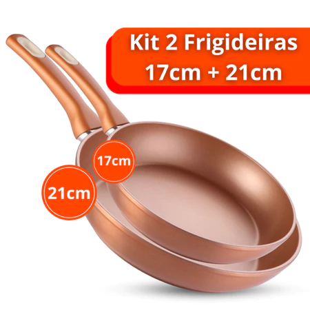 Kit frigideira antiaderente grande cerâmica não gruda não vai óleo utensilio domestico cozinha dieta