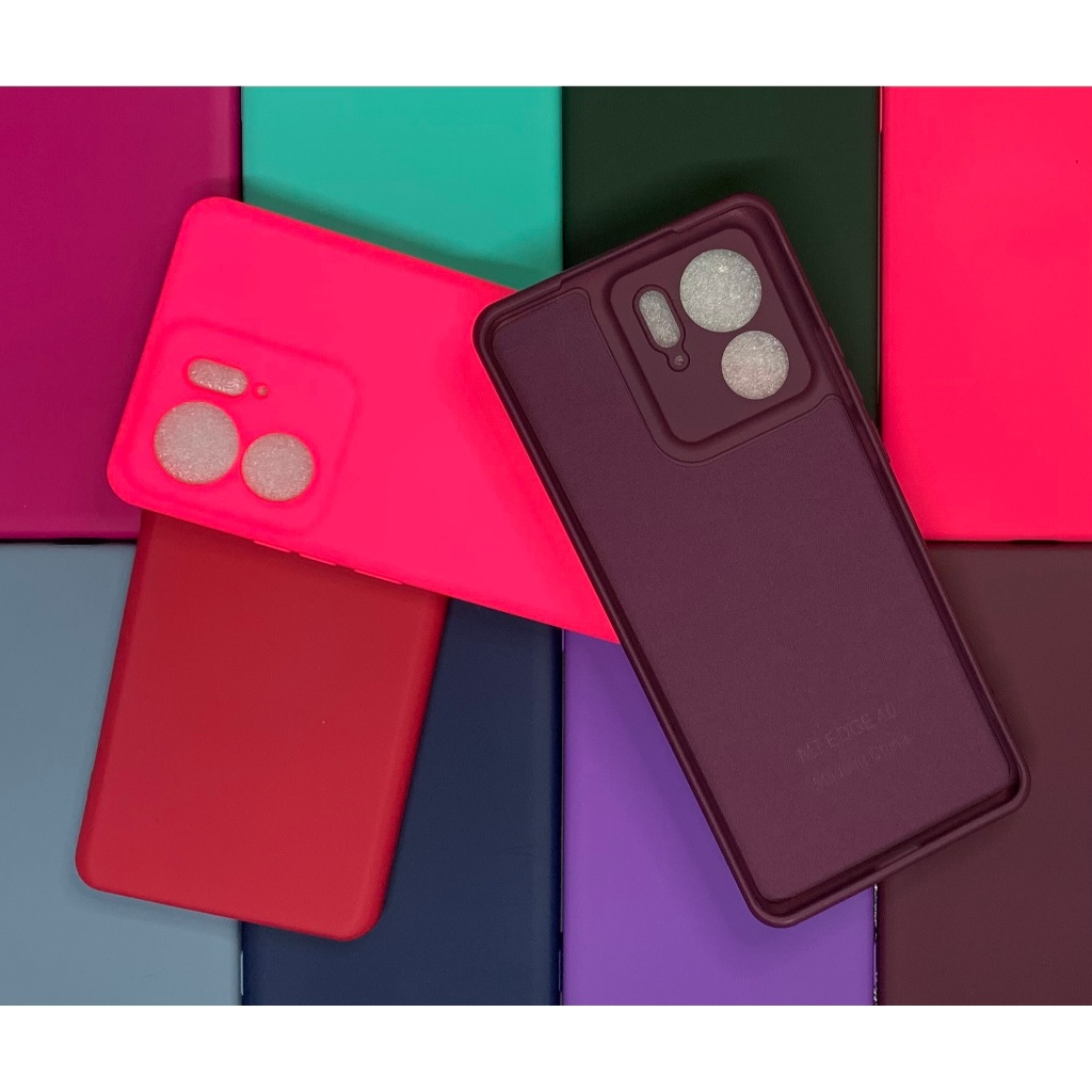 Kit capa + película hidrogel Motorola Edge 40 Ou apenas capinha silicone aveludado