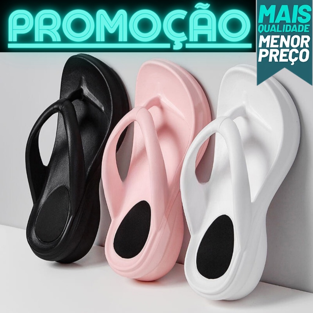 Chinelo Feminino Tamanco Idoso Ortopédico Macio Esporão Massageador Várias  Cores - Main Image
