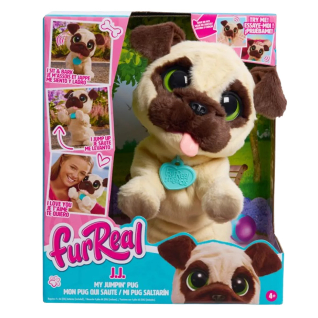 Hasbro ファーリアル　フレンズ　J.J. マイ・ジャンピング・パグ FURREAL BRINQUEDO DE PELUCIA INTERATIVO JJ MY JUMPING PUG | Shopee