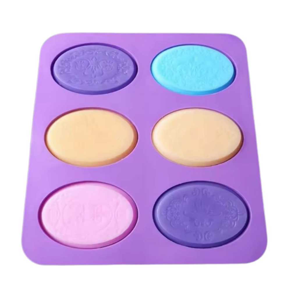 Molde Silicone Forma Para Sabonetes Caseiros Artesanal Sabão Formatos