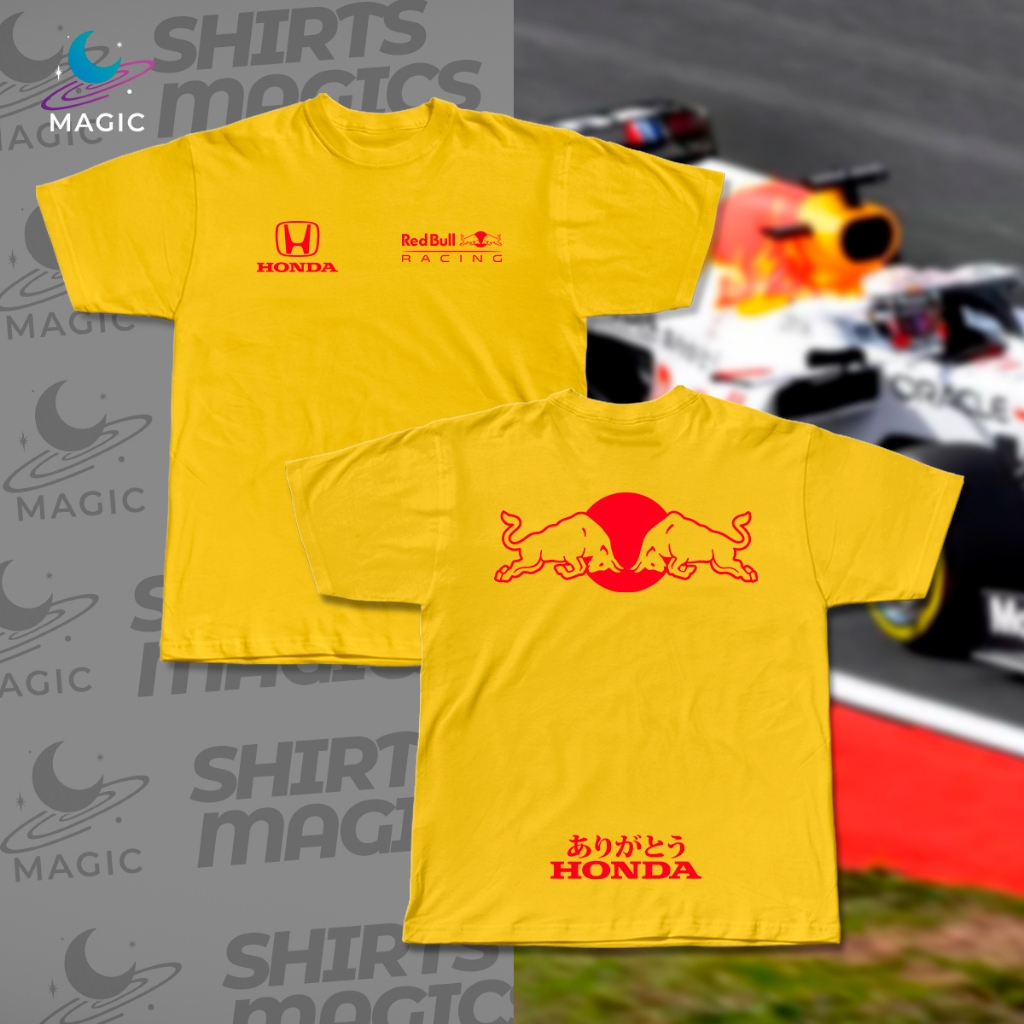 Camiseta F1 Honda Red Bull - Turquia 2021 - 100% Algodão | Shopee