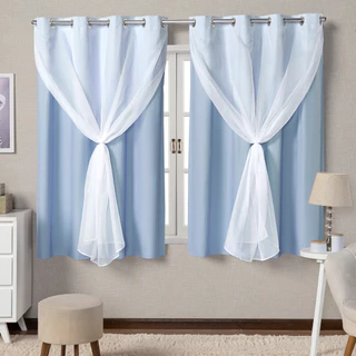 Cortina de Voal Blackout 100% Corta Luz 2,80m x1,60m Cores Variadas