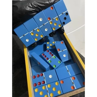 Dominó Profissional de Pvc Tamanho Medio - Espessura 1,4 Cm com Esfera Cor Azul