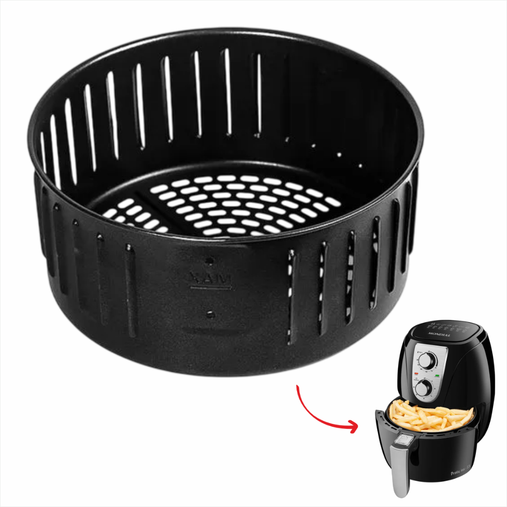 Cesto Redondo Antiaderente da Air Fryer Mondial AF-33 AF-34 Original ...