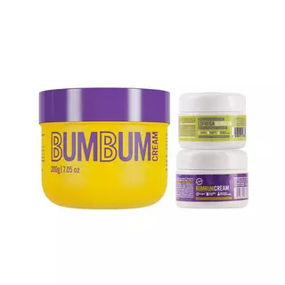 Bumbum Cream + Travel Size Bumbum Cream e Travel Size Esfoliante Esfrega - Ideal para viagem