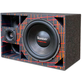 Caixa Trio Completa Som Automotivo Sub Bomber 4 Vias 800wrms - Grave Medio Agudo Voz