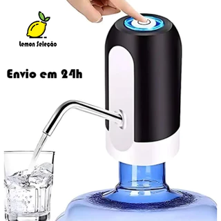 Bomba Elétrica De Galão Universal Com Carregamento USB Para Garrafão De Água Recarregável em Oferta na Shopee