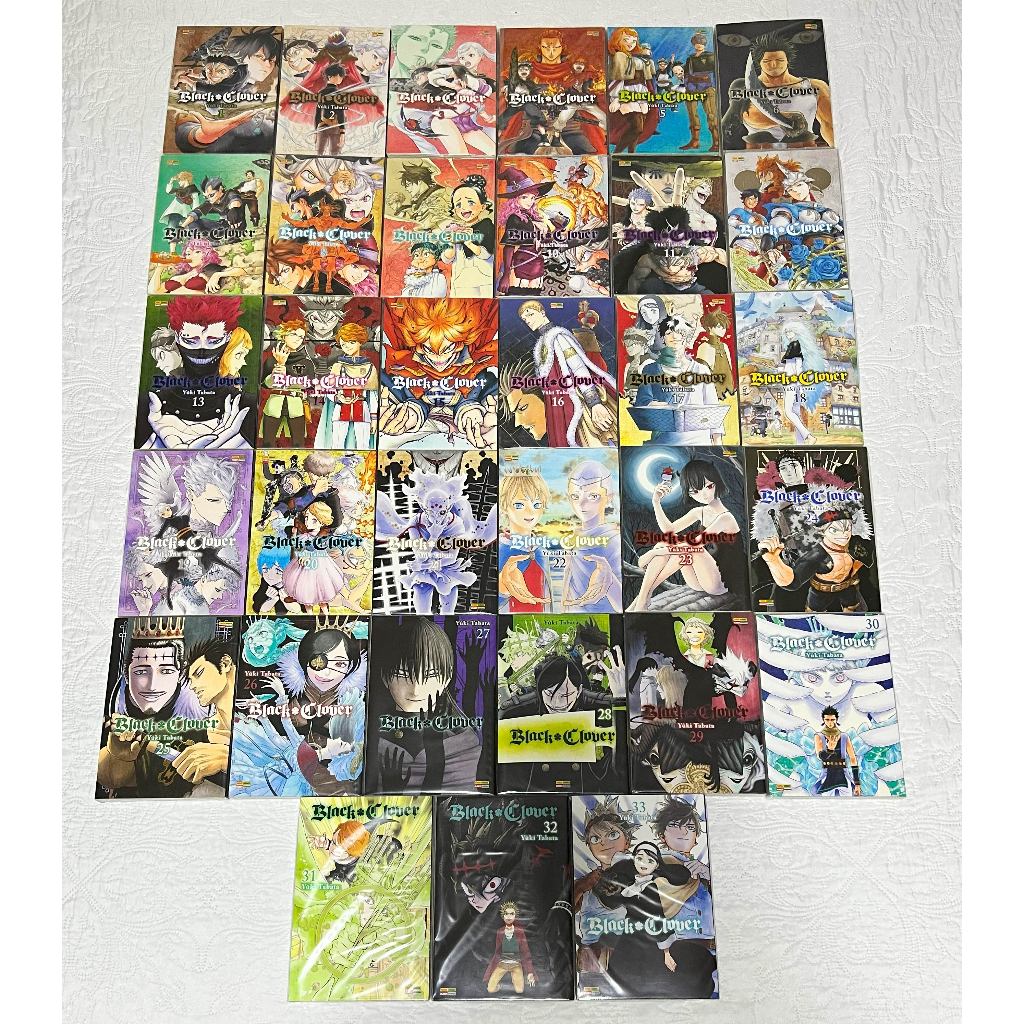 Mangá Black Clover - Volumes 1 a 33 - Leia a Descrição!