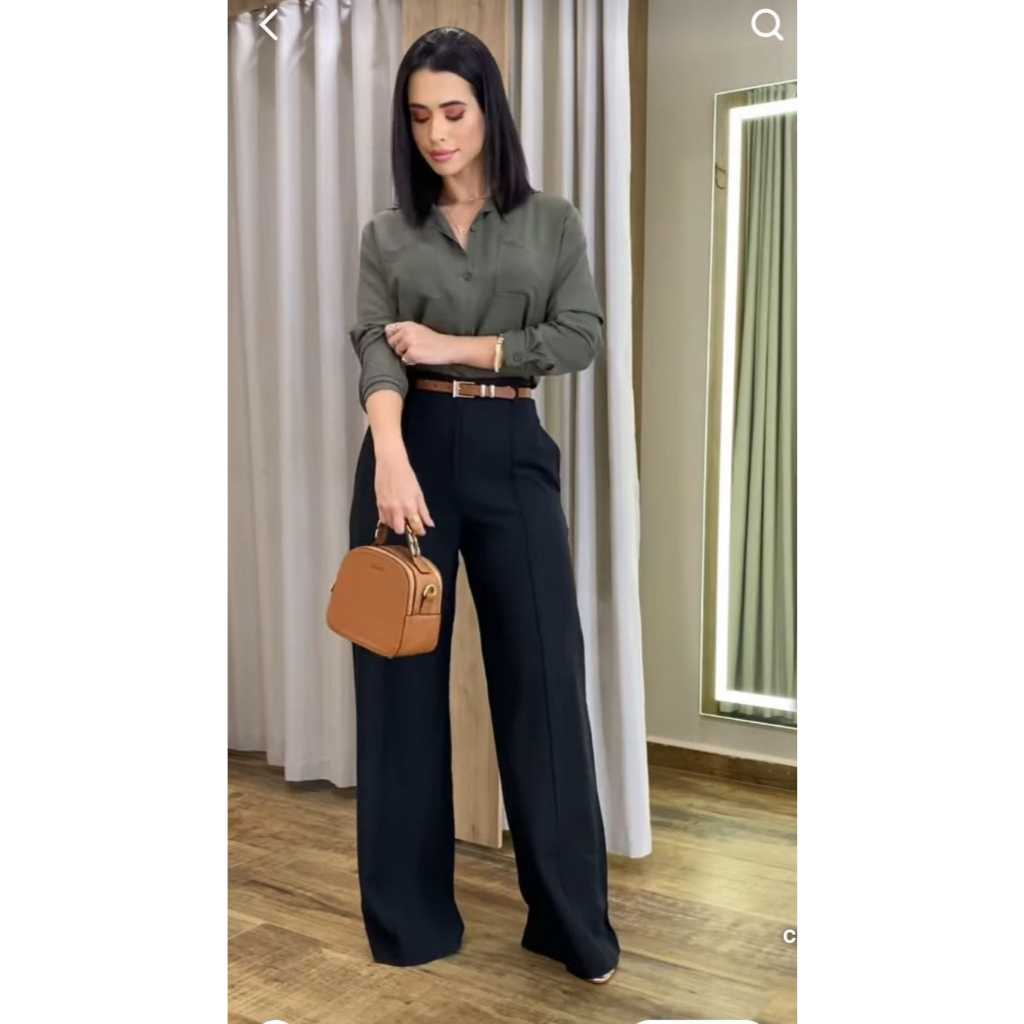 Invista em você: conjunto calça Alfaiataria e camisa social com