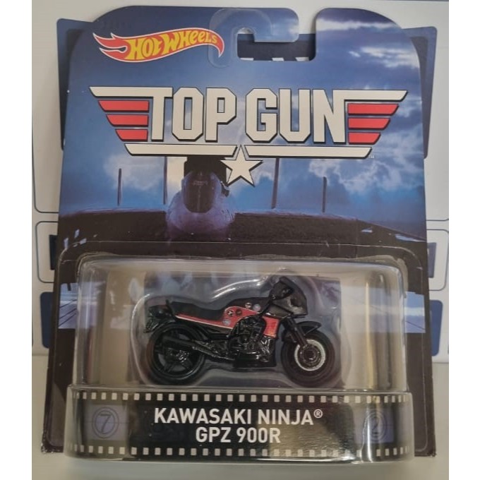 Hot Wheels Kawasaki Ninja GPZ 900R Top Gun | Shopee Brasil