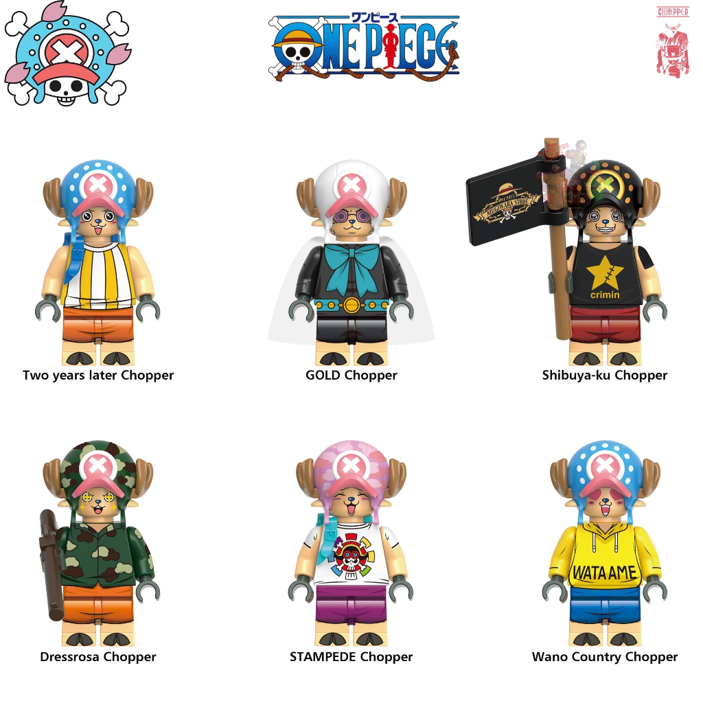 Tony Tony Chopper One piece miniaturas de coleção luffy do chapeu