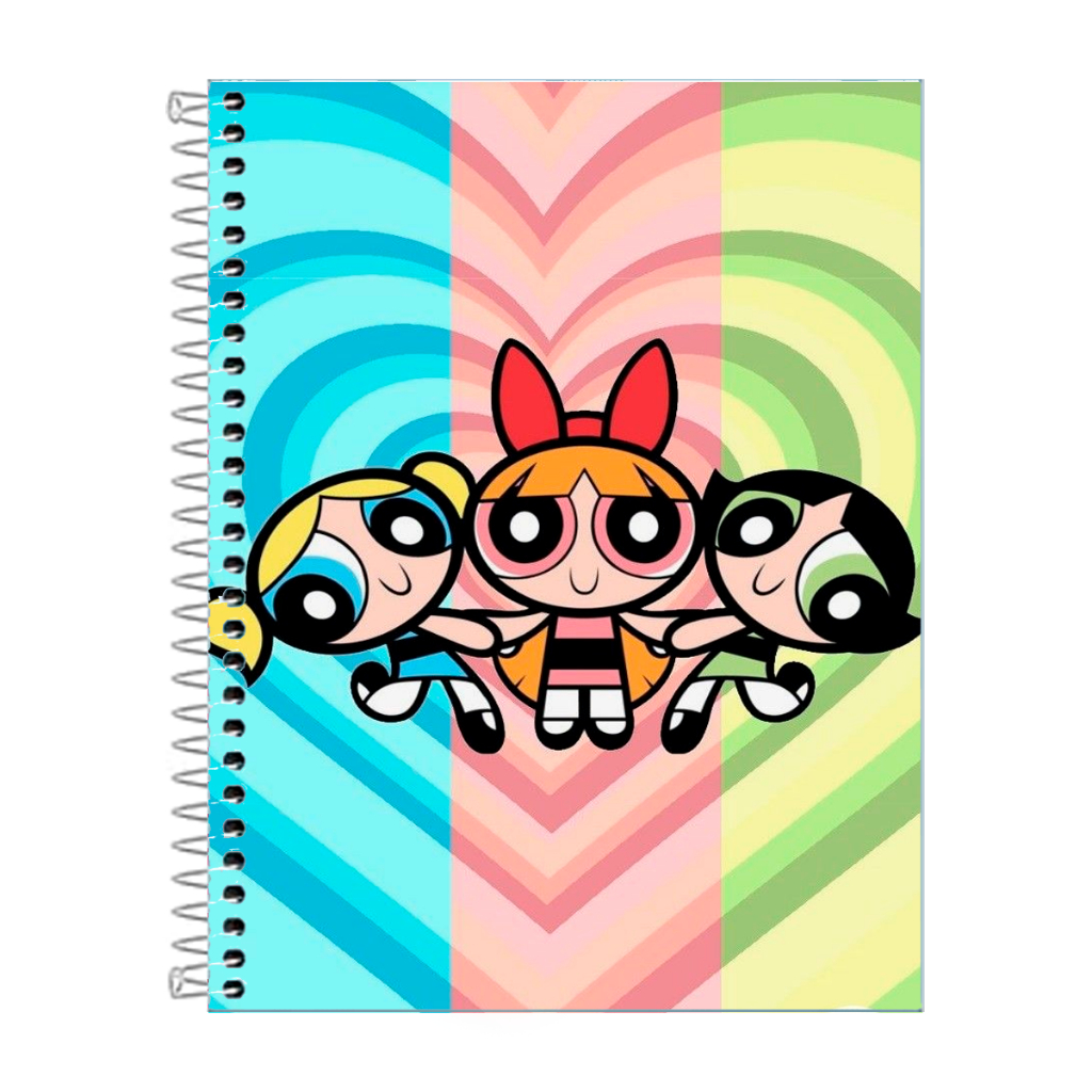 Caderno Meninas Super Poderosas 10 Matérias 160 Folhas Capa Dura ...
