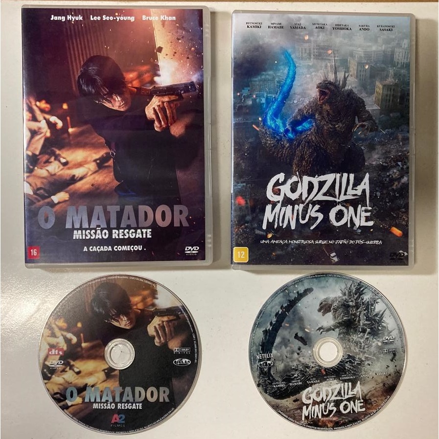 DVD - O Matador - Missão Resgate + Godzilla Minus One (2 DVD's ...