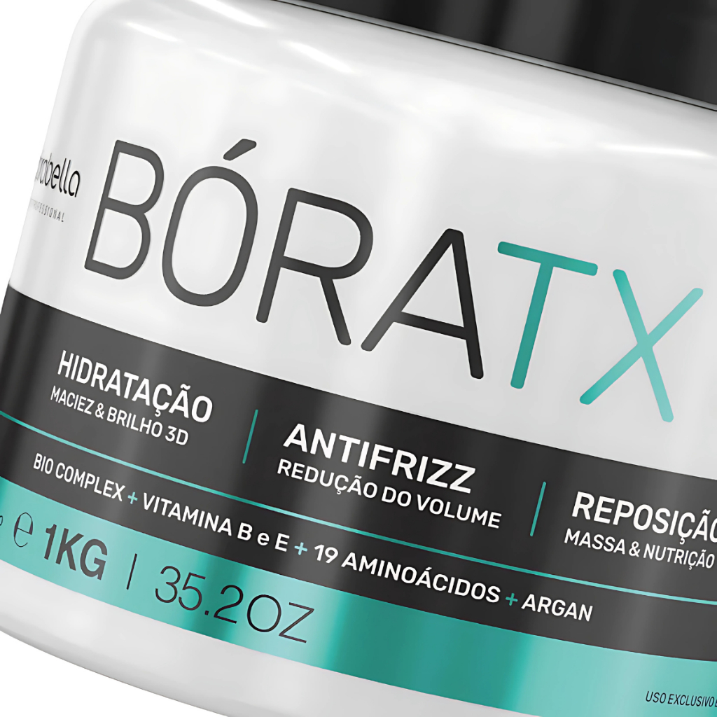Borabella Boratox Organico Sem Formol Alisa Hidrata e Repoe Massa 1 Kg ...
