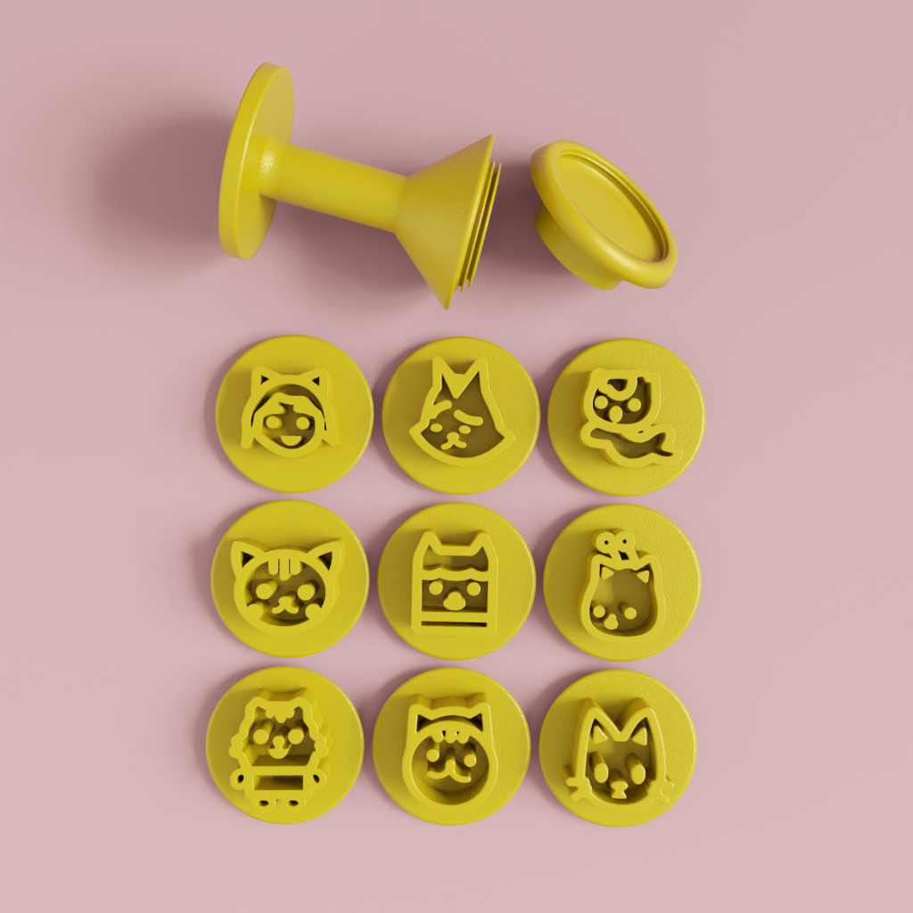 Kit Carimbo Para Brigadeiro/Doce Tema “A Casa Mágica da Gabby”