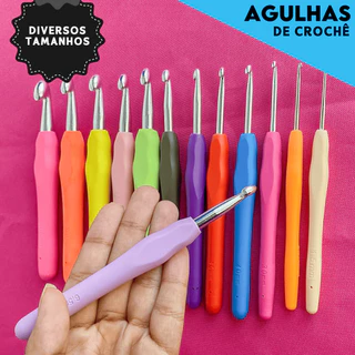 Agulha Soft Para Crochê Com Cabos Emborrachados - Aero