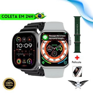 Smartwatch Relógio Inteligente Pro Max XS9 K9 Série 9 Lançamento 2023/24 45mm Faz e Recebe Ligações