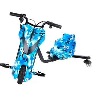 Triciclo Eletrico Infantil Varias Estampas 8 Polg. Com Farol Led Bluetooth MP3