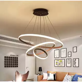 Lustre Arco LED Luminária Pendente 3 Anéis Aros Moderno Coisas Diferentes Para Casa Decoração MT291 MT292