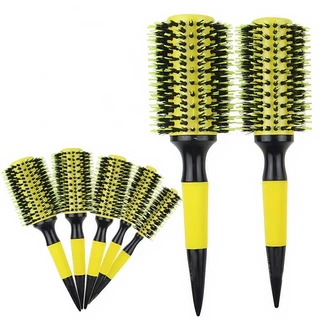 Kit 3 Escovas Profissionais De Cabelo Cerdas Javali e Nylon