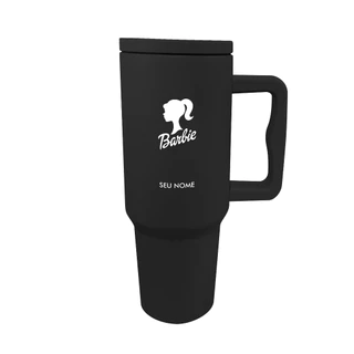 Copo Com Canudo Térmico de 1200ml Personalizado da Boneca Ba Com O Seu Nome [C-01]