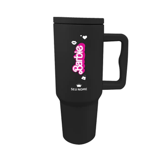 Copo Com Canudo Térmico de 1200ml Personalizado da Ba Com O Seu Nome [C-03]