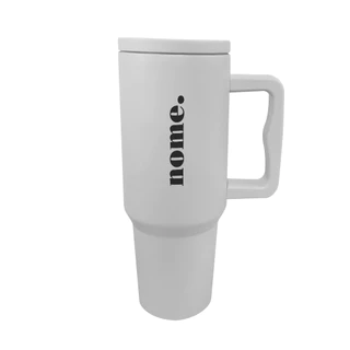 Copo Com Canudo Térmico de 1200ml Personalizado Com O Seu Nome [C-09]