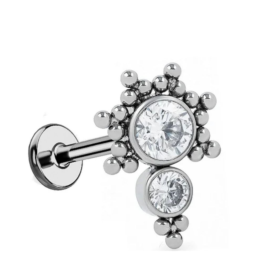Piercing Titânio de Orelha Indiano com Eferas | Shopee Brasil