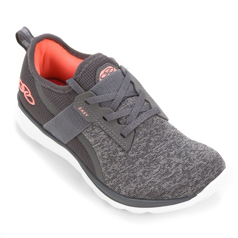Tênis Feminino Olympikus Original NOTA FISCAL Chumbo Cinza Amortecedor ...