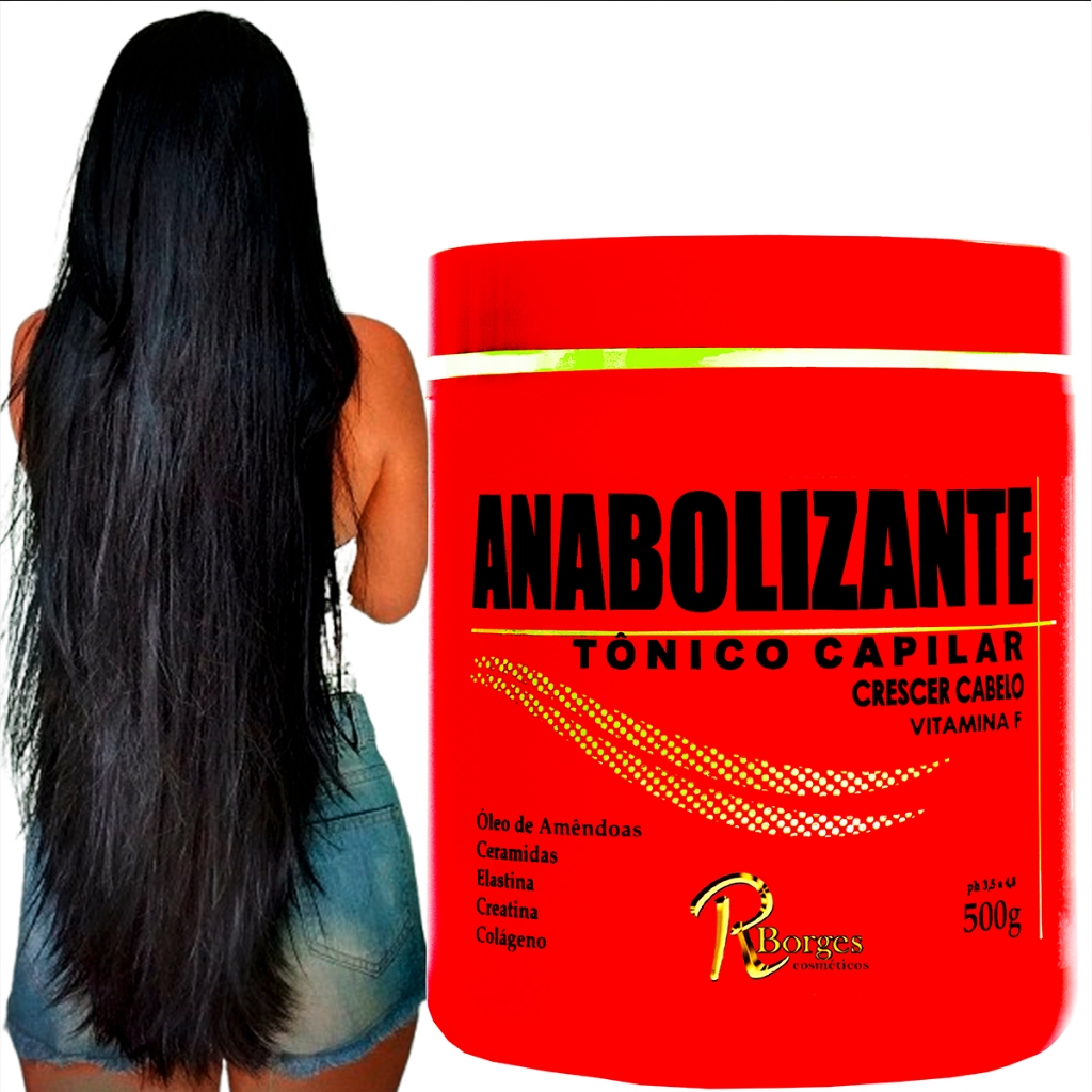 Caabelo Creme Anabolizante capilar para Fazer O Cabelo Crescer Rápido ...
