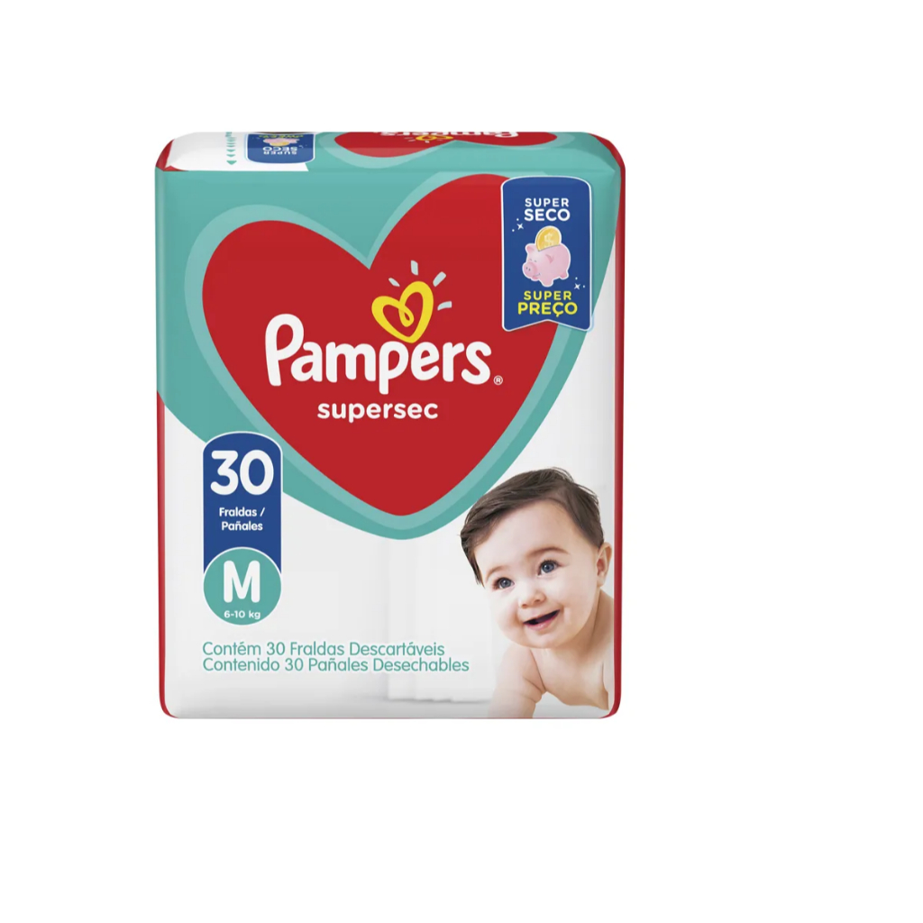 Fralda Pampers Supersec Tamanho G-M OU Huggies com Quantidades Diversas ...