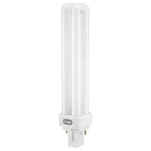 Pack De 2 Ampoules PLC G24d-3 26W - Équivalent 160W - Lumière Blanc Chaud 3000K - 1600 Lumens - Non Dimmable