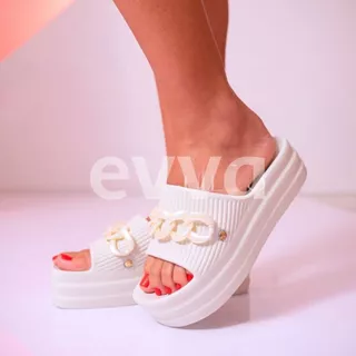 Chinelo Feminino Plataforma Anabela Salto Leve 100% em EVA