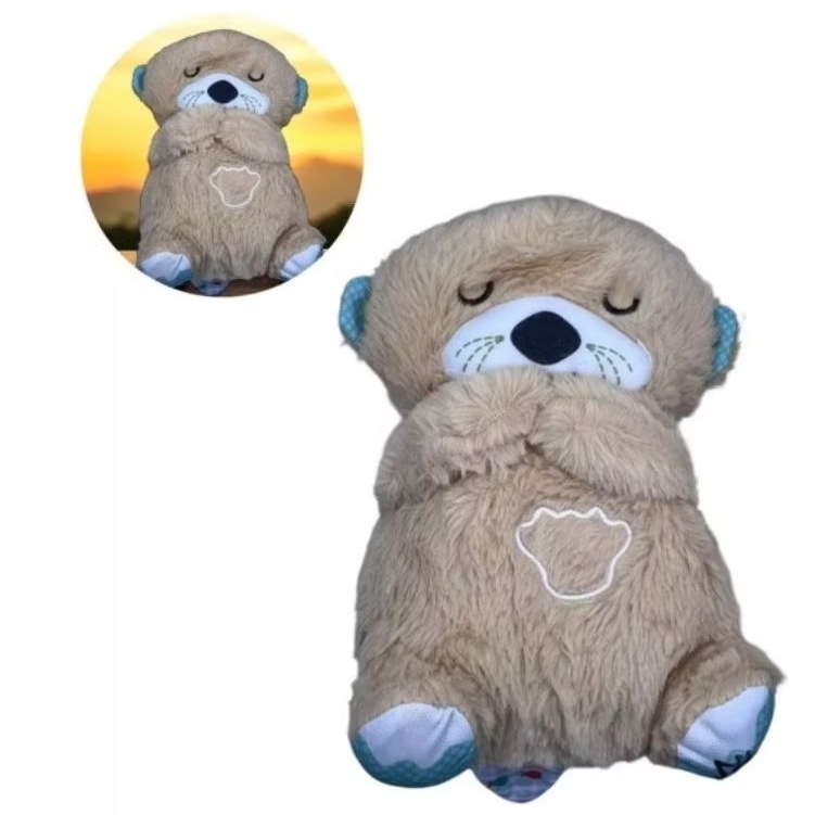 Urso Que Respira Lontrinha Naninha Soninho Pelúcia Que Respira ...
