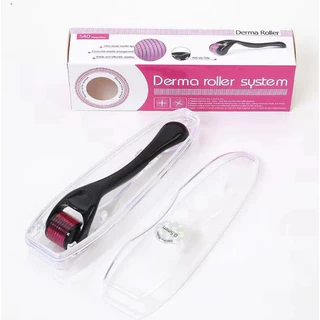 Dermaroler Derma Roller System Estética Facial Microagulha Crescimento Capilar Calvície em Oferta na Shopee