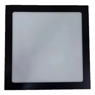 Painel Plafon Quadrado Embutir 18w Preto Avant 21cm BR6500k