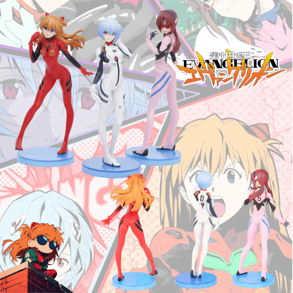 Neon Genesis Evangelion Figuras de Ação Bonecos de Ação Decoração Anime Miniatura Action Figure Soryu Asuka Langle