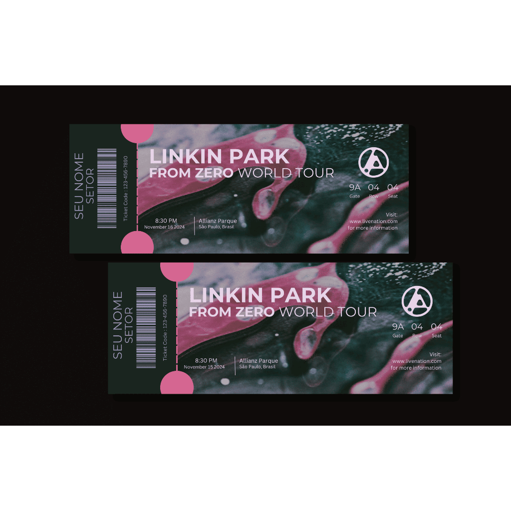Linkin Park From Zero World Tour São Paulo 2024 Ingresso