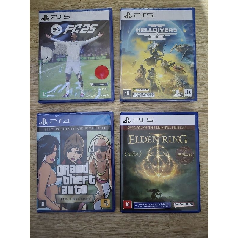 Jogos Novos PS4 e PS5 Fifa FC25 EldenRing Shadow of the Erdtree